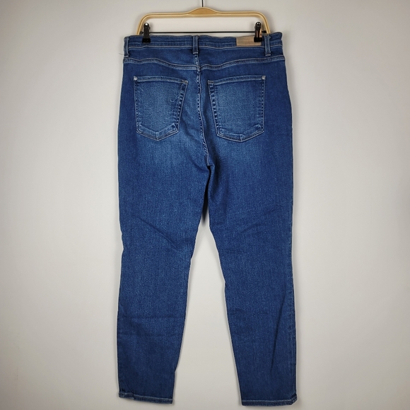 7 FAM button fly luxe Vintage high waist ankle skinny jeans size 33 - Picture 8 of 9